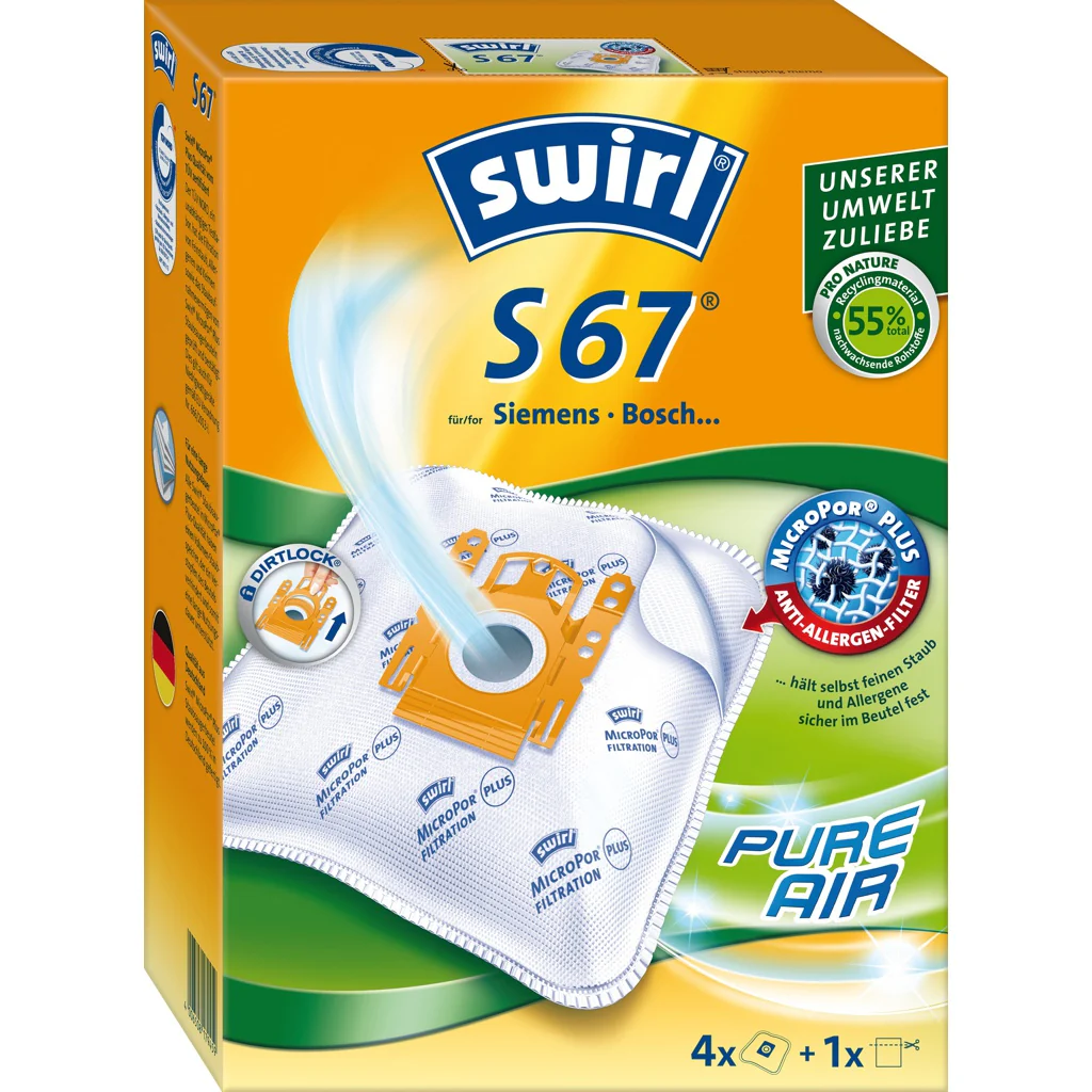 Swirl S67 MP PlusAirSpaceVE4 Staubbeutel