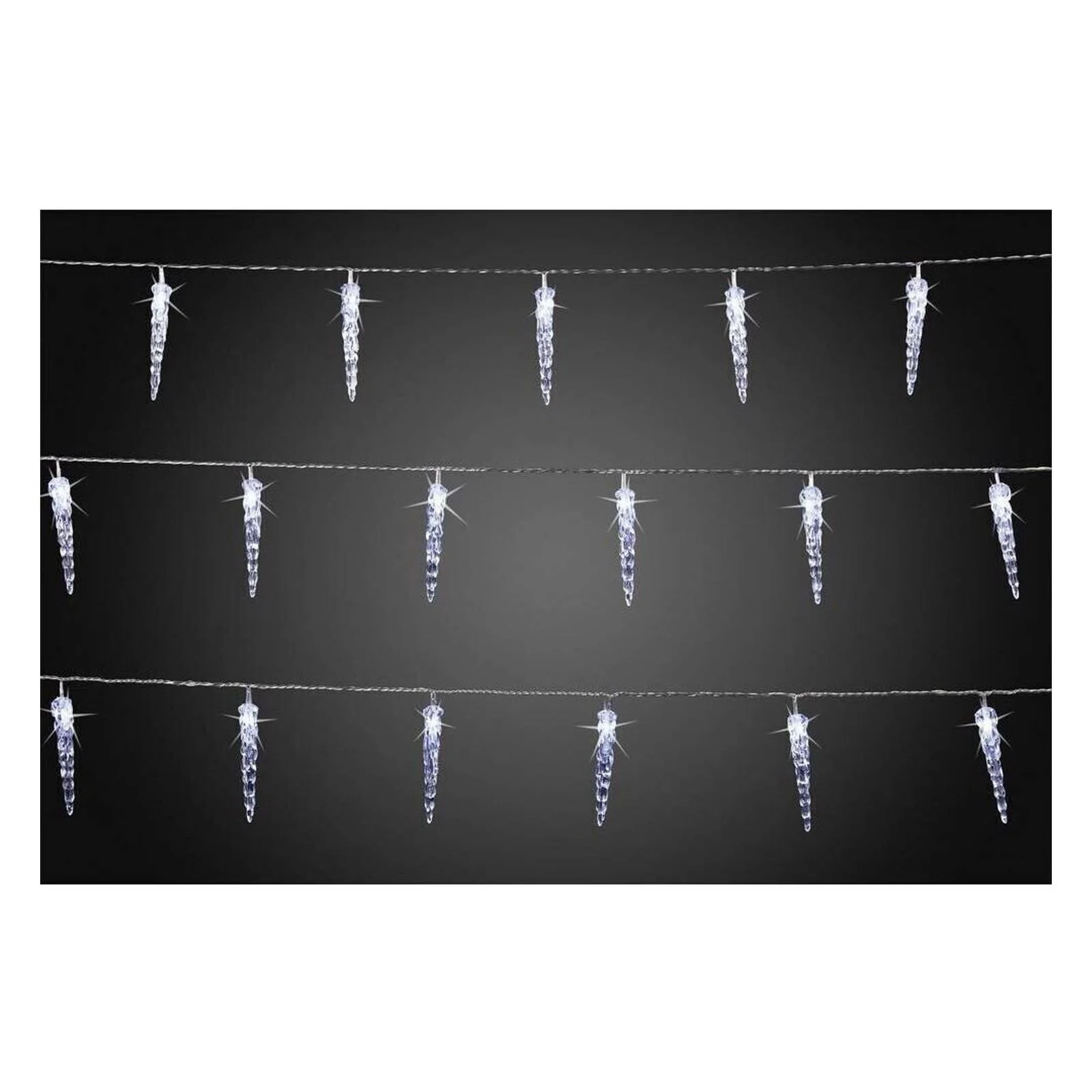 Hellum 564433 LED-Eiszapfen-Lichterkette
