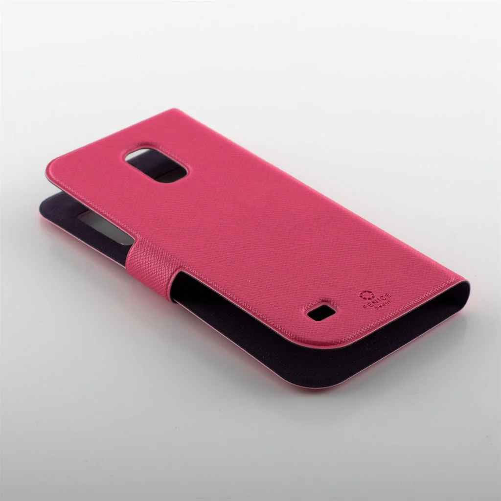 Fenice Diario View Cover Galaxy S4 Mini Pink Flipcover, Ultradünn - Image 5