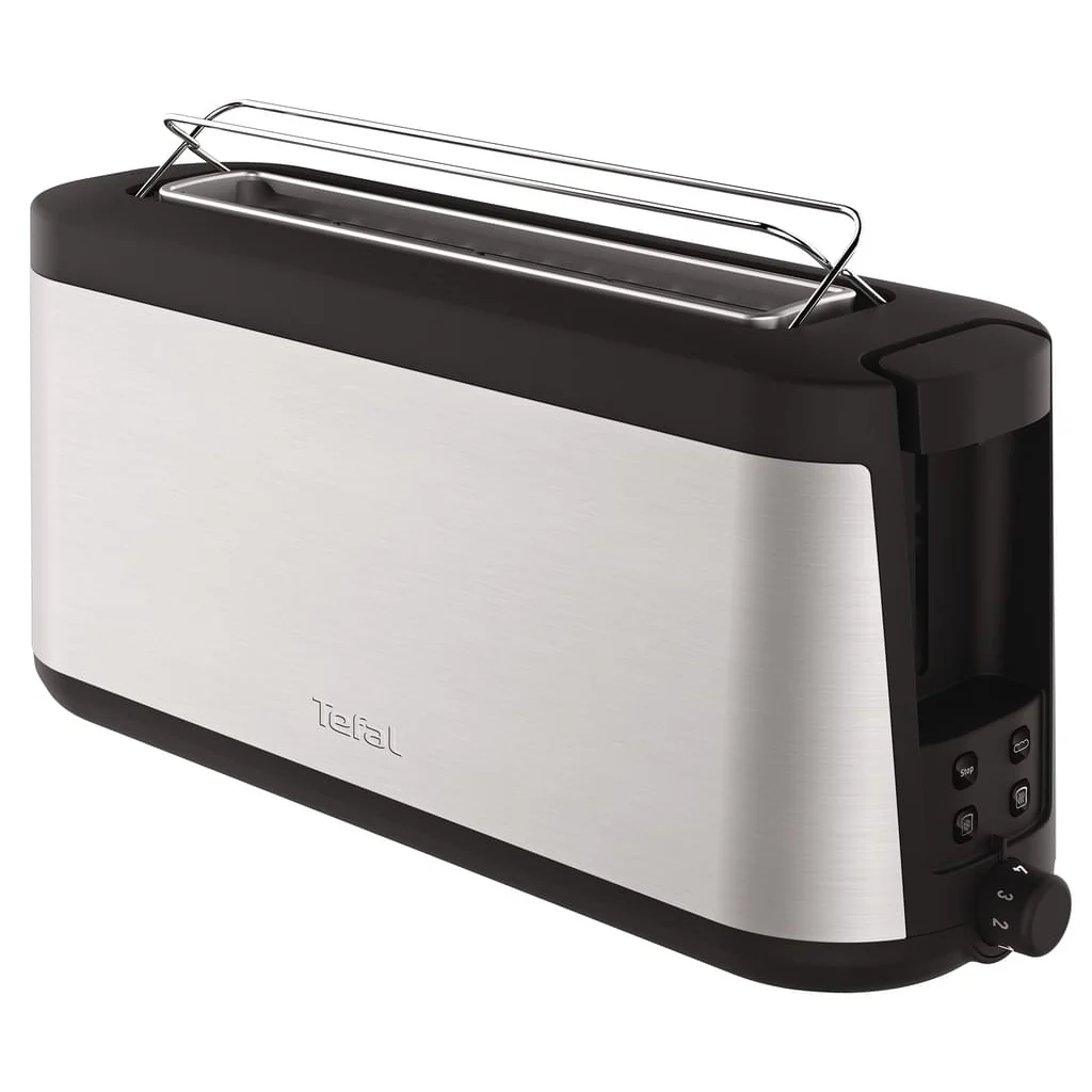 Tefal Element TL4308 Langschlitztoaster 1000 W Edelstahl / Schwarz