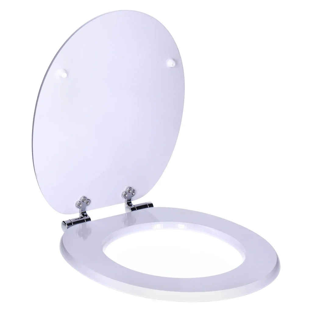 TP WC-Sitz mit Absenk-Automatik, Motiv, Soft-Close Holz-Kern, ovale O-Form, EU-Größe, bis 120 kg White - Image 2