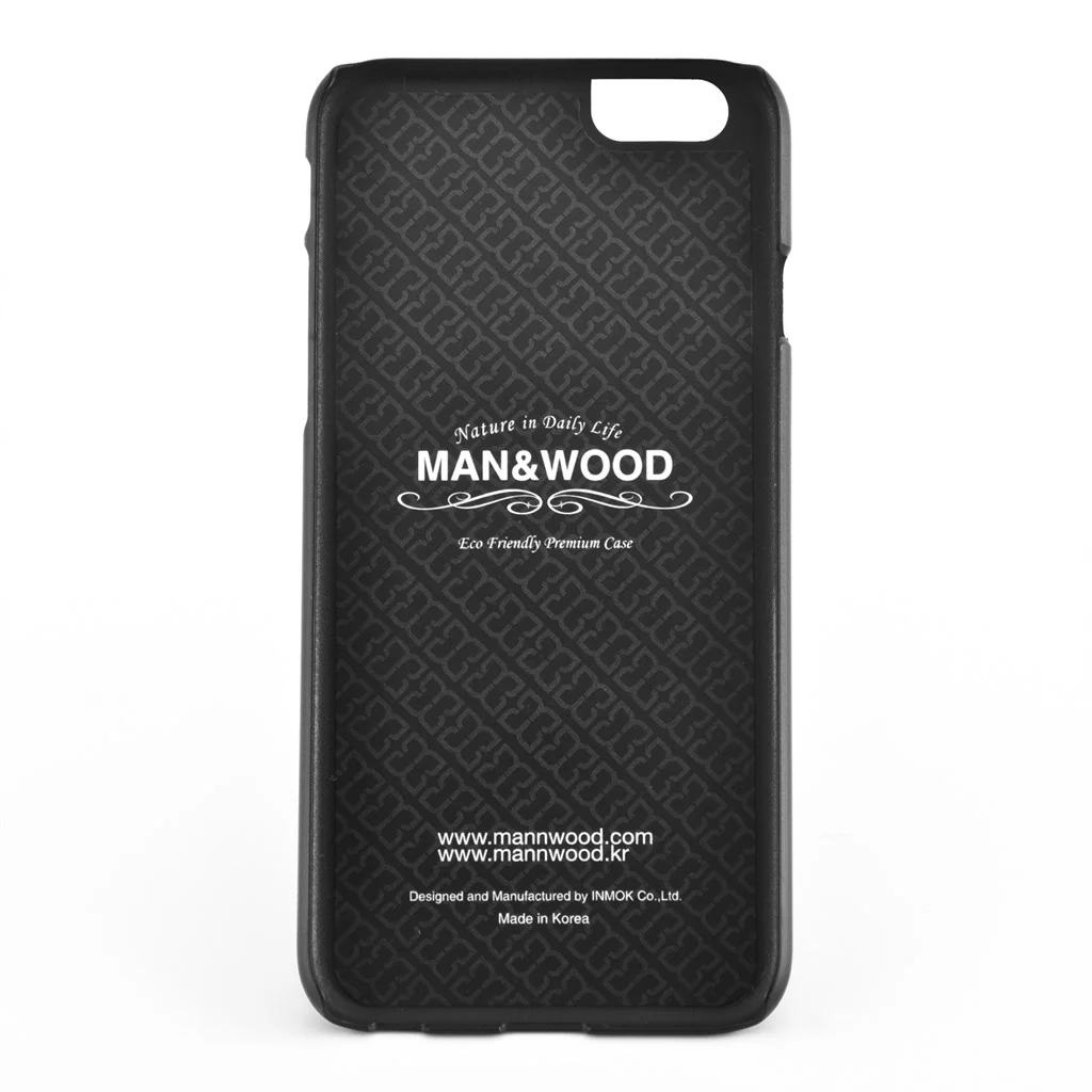 Man&Wood Slim M1417B Echtholzcover für iPhone 6 6s in Ebony M1417B - Image 2