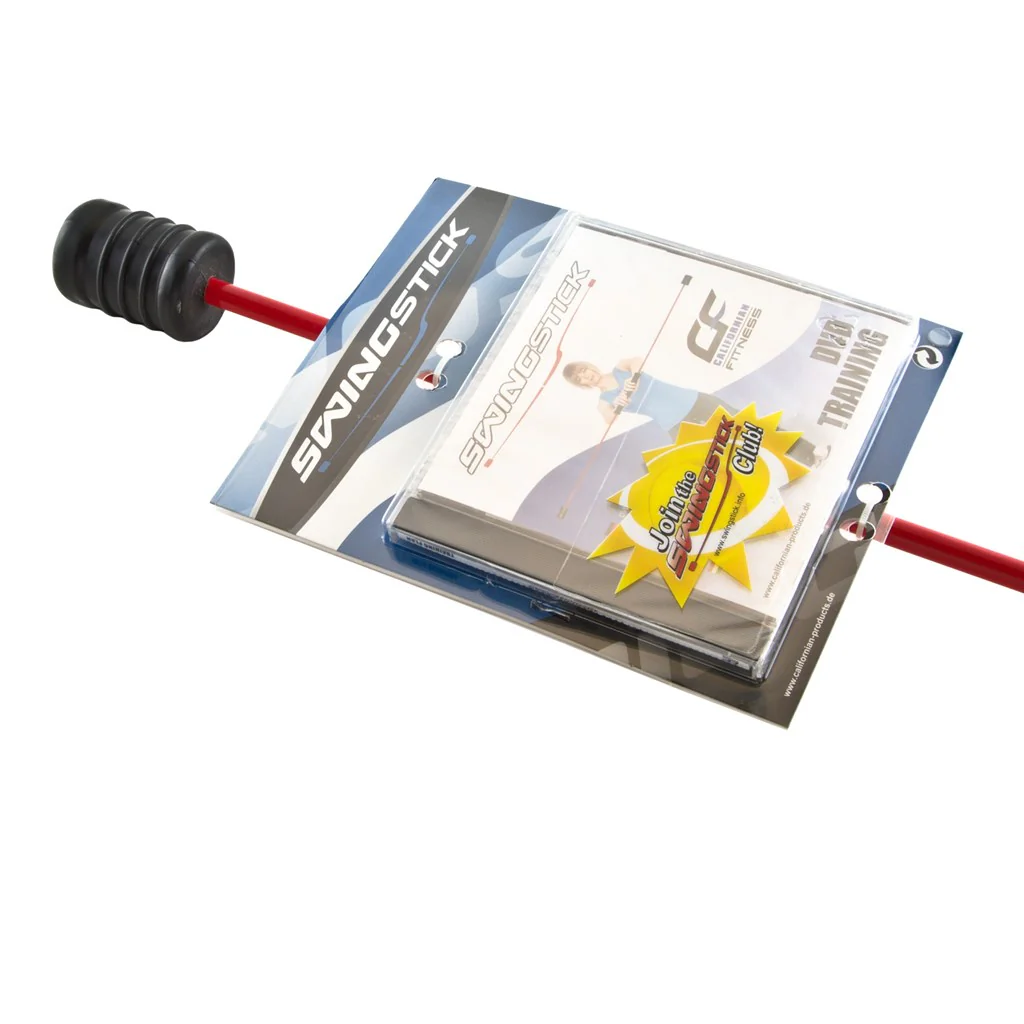 Swingstick Schwungstab + Fitness DVD farblich sortiert fördert Fettverbrennung und Ausdauer Rot - Image 2