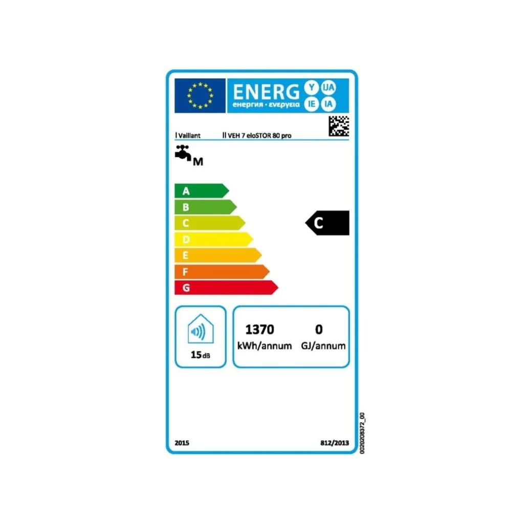 Vaillant VEH 80/7 pro Warmwasserspeicher 6 kW weiß - Image 2