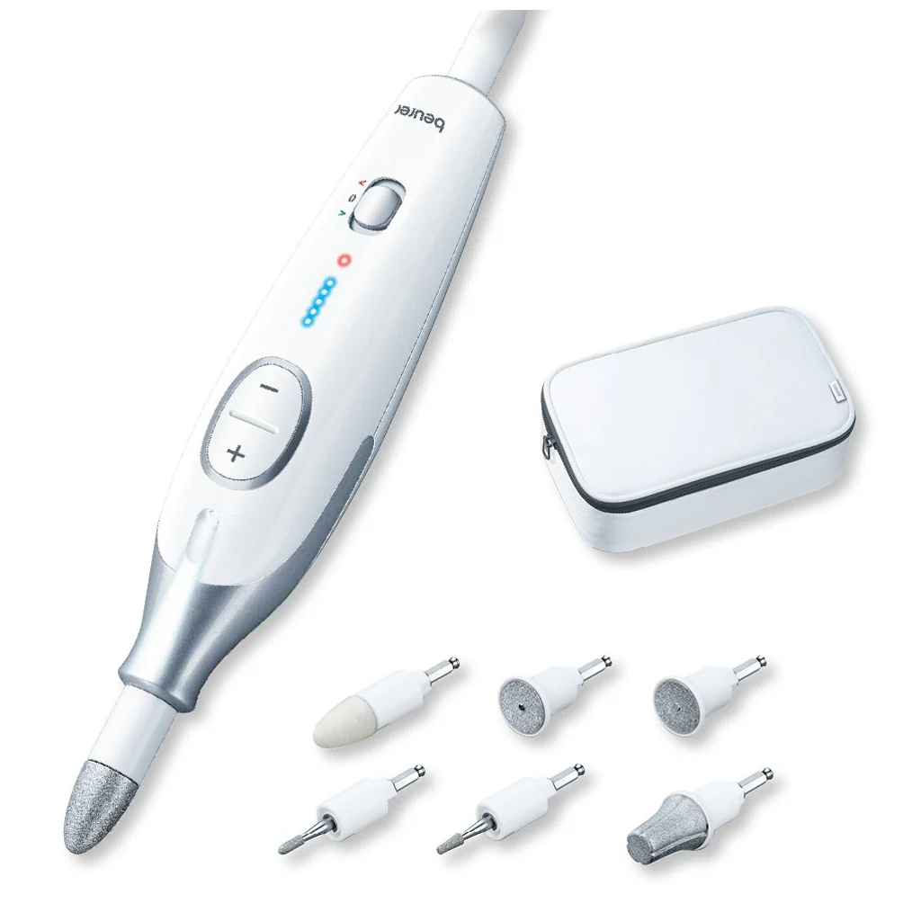 Beurer MP 42 Maniküre/Pediküre Set für gepflegte Hände und Füße, 7 hochwertige Aufsätze