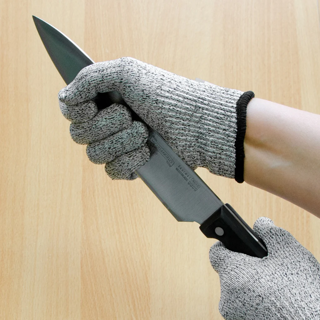 TP Schnittschutzhandschuh zum Schneiden für Küche und Garten, Mesh Arbeitsschutz Handschuh EN388 L5 S - Image 5