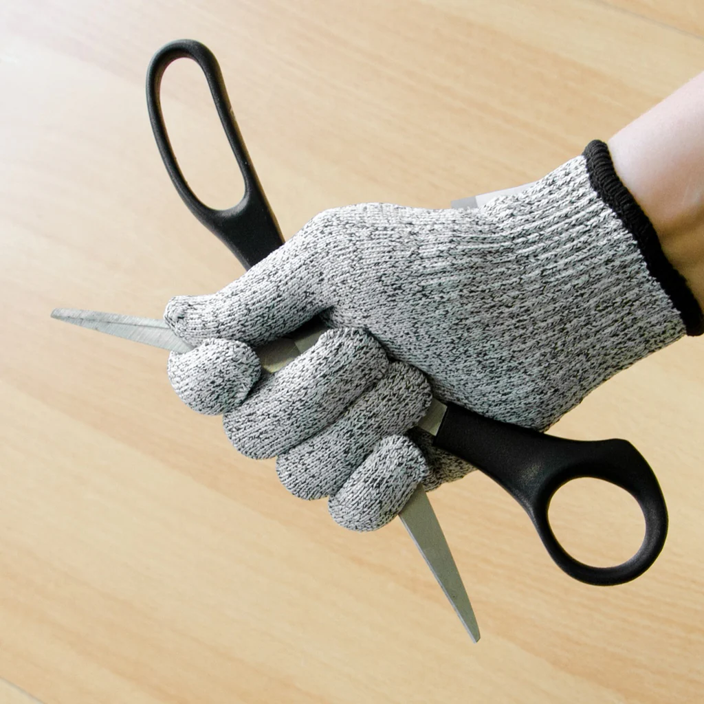 TP Schnittschutzhandschuh zum Schneiden für Küche und Garten, Mesh Arbeitsschutz Handschuh EN388 L5 S - Image 6