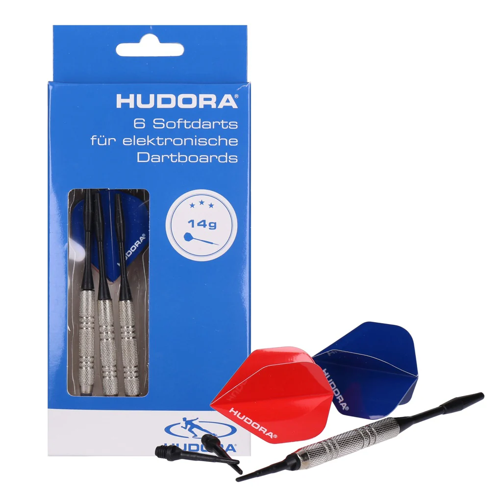 HUDORA Dartpfeileset für Elektronik-Dartboard 6 Stück