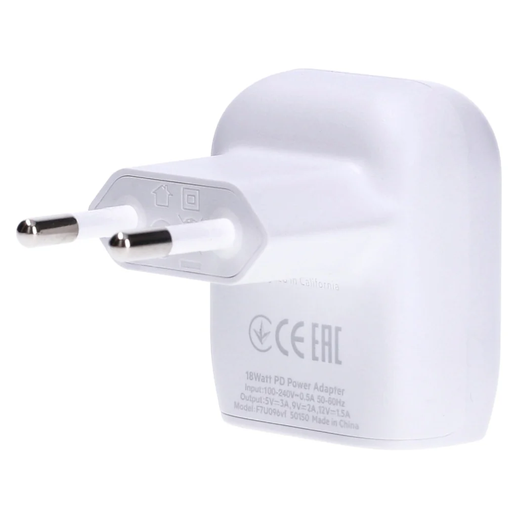 Belkin USB-C Wall Charger 18W weiß inkl. USB-C-Kabel mit Lightning Connector - Image 3