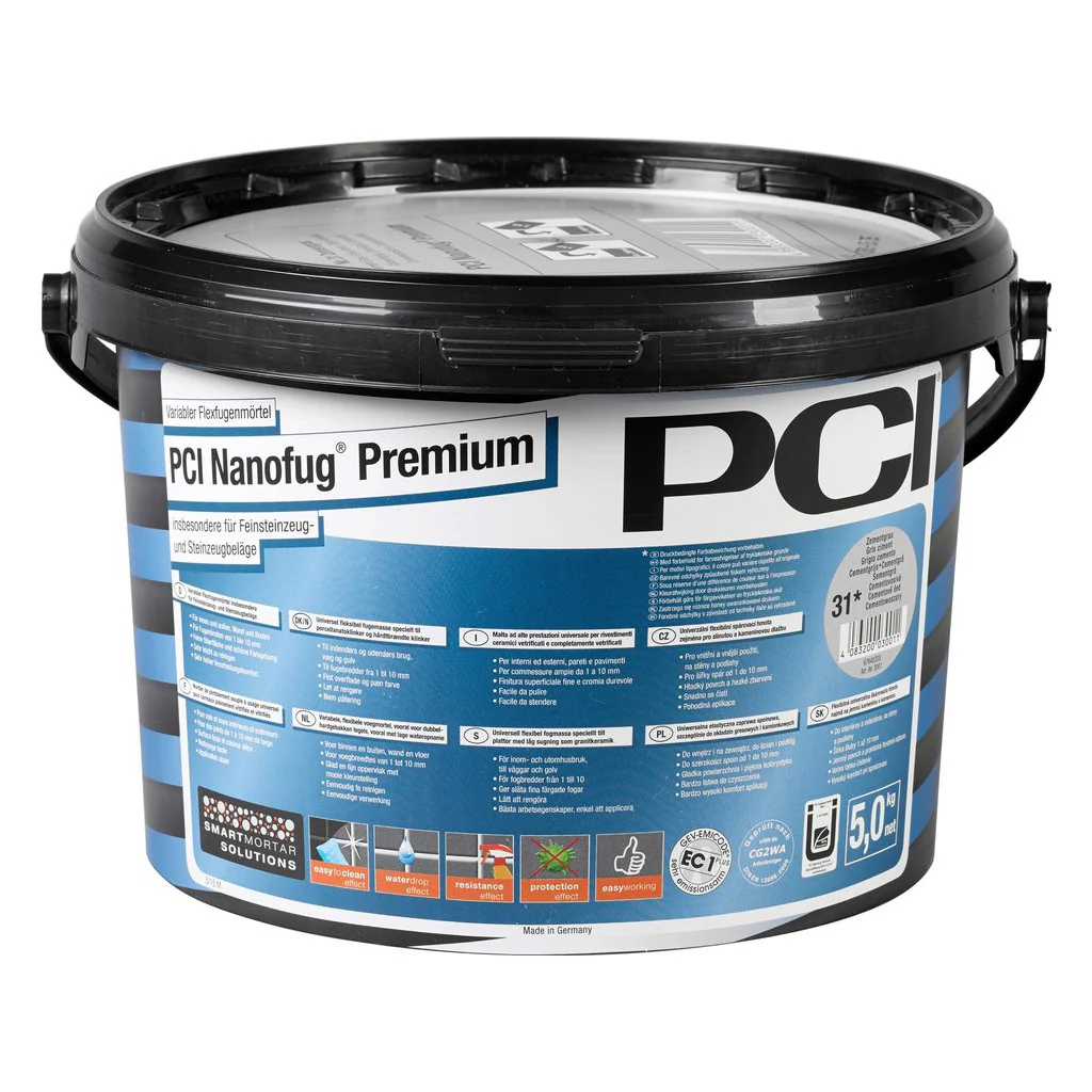 PCI Nanofug Premium Flexfugenmörtel 5kg zementgrau