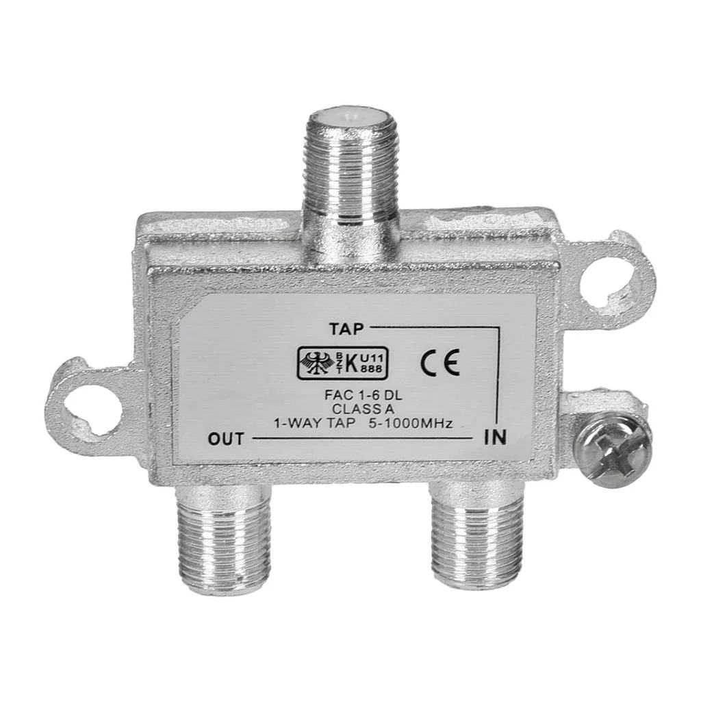 FAC 1-6DL 1-Way Tap 1-fach Signal Antennen- Verteiler für Sat-Anlagen Class A 5-1000 MHz - Image 2
