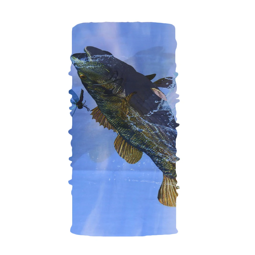 TP Multifunktionstuch, Bandana Schlauchschal, als UV-Schutz, Outdoor Halstuch oder Stirnband, unisex fish 1 - Image 2