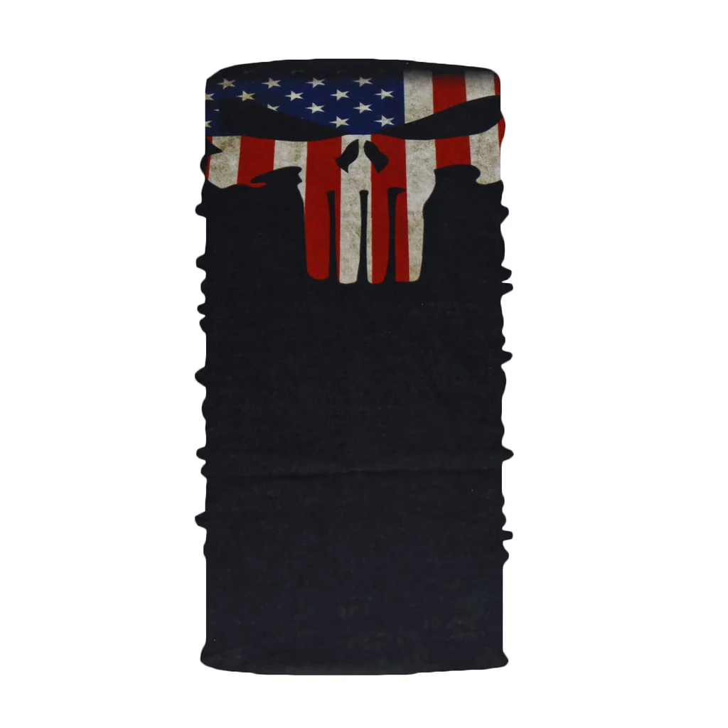 TP Multifunktionstuch, Bandana Schlauchschal, als UV-Schutz, Outdoor Halstuch oder Stirnband, unisex usa punisher - Image 2