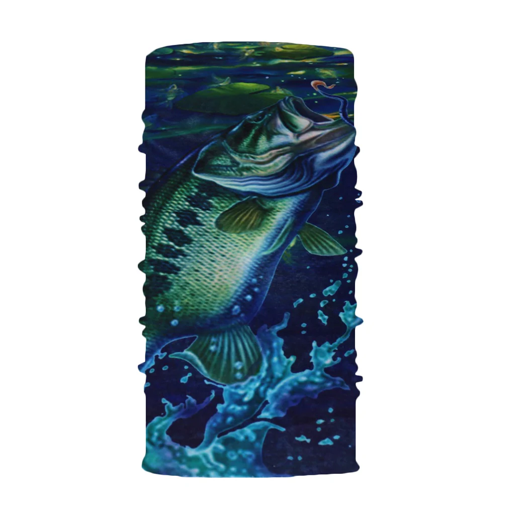TP Multifunktionstuch, Bandana Schlauchschal, als UV-Schutz, Outdoor Halstuch oder Stirnband, unisex fish 2 - Image 2
