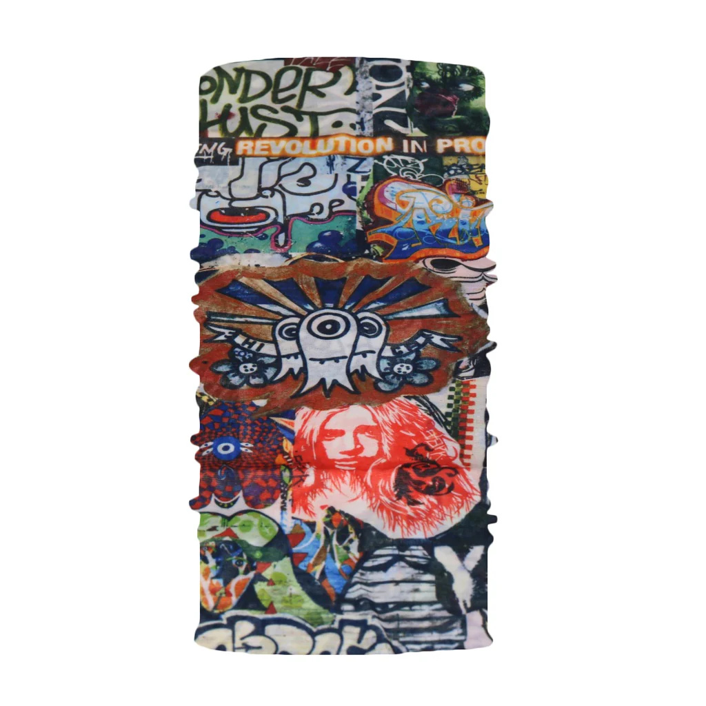 TP Multifunktionstuch, Bandana Schlauchschal, als UV-Schutz, Outdoor Halstuch oder Stirnband, unisex grafitti 3 - Image 2