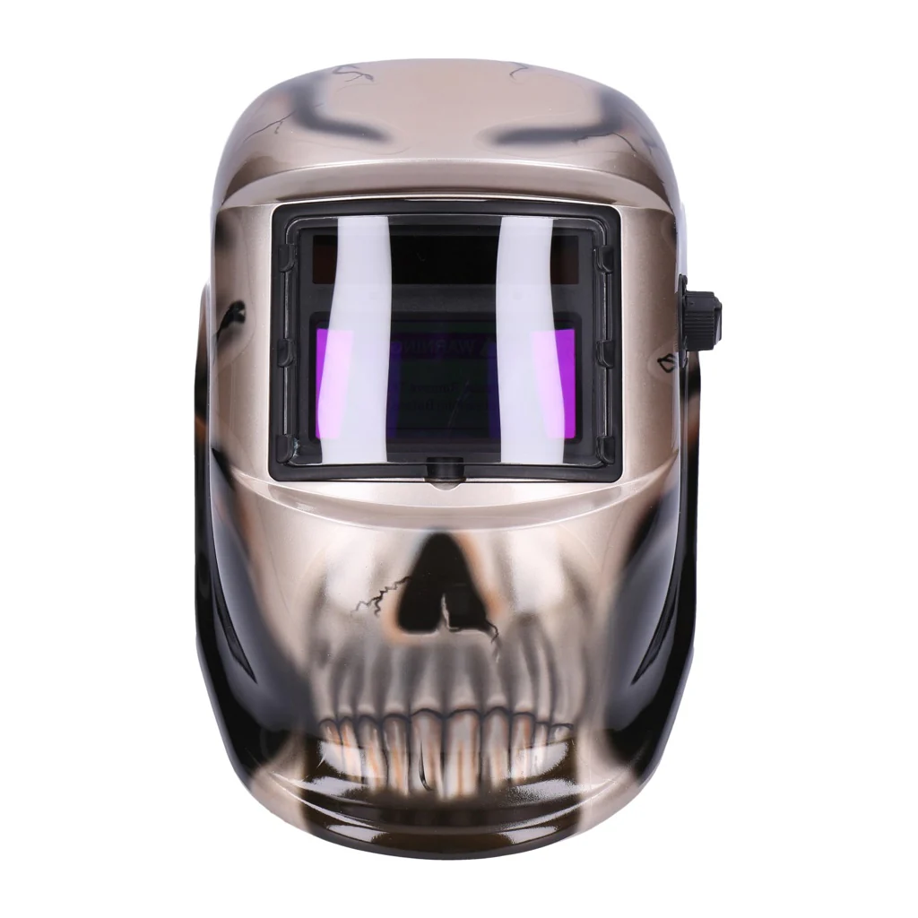 TP Automatik Solar Schweißhelm mit UV-Schutz, auto Verdunkelung, Feuerhemmend, schnelle Schaltzeiten- Skull (1615-D) - Image 2