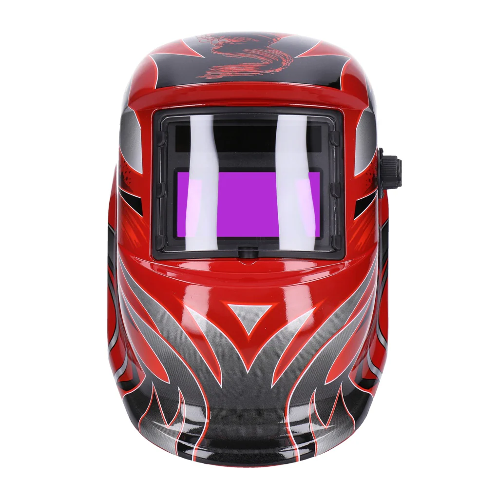 TP Automatik Solar Schweißhelm mit UV-Schutz, auto Verdunkelung, Feuerhemmend, schnelle Schaltzeiten- Red Head (1603-F) - Image 2