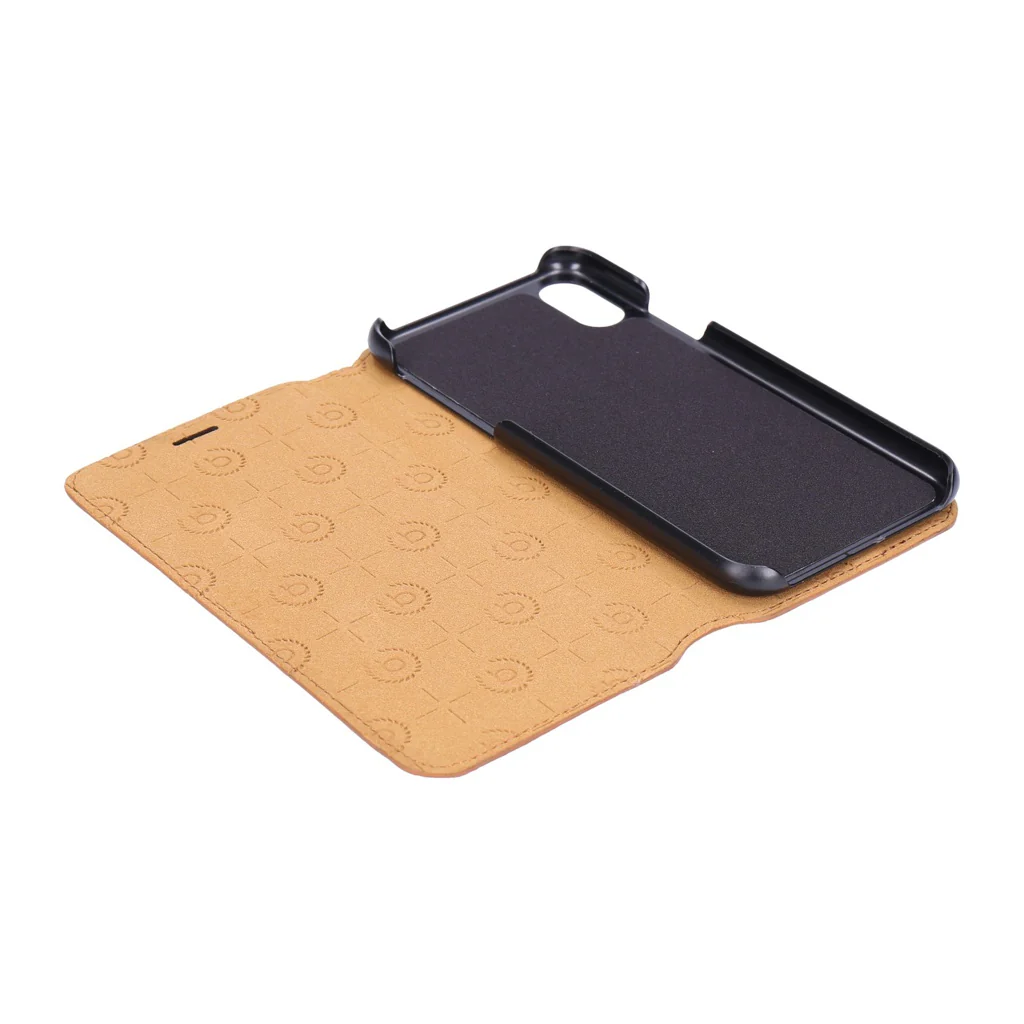Bugatti Leder Flipcase für iPhone X in braun - Image 3