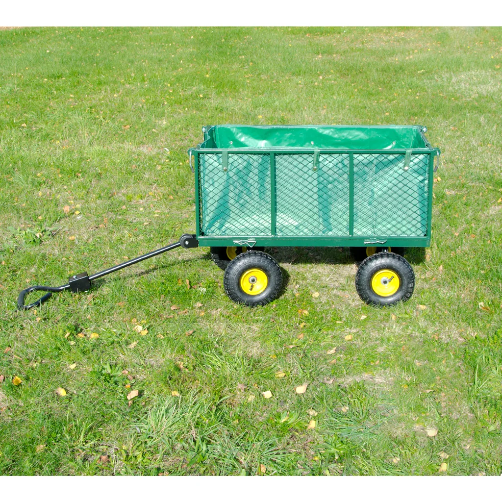 TP Transportwagen für den Garten, Lasten Handwagen mit Gitter, Plane und Luftbereifung, bis 550 kg - Image 5