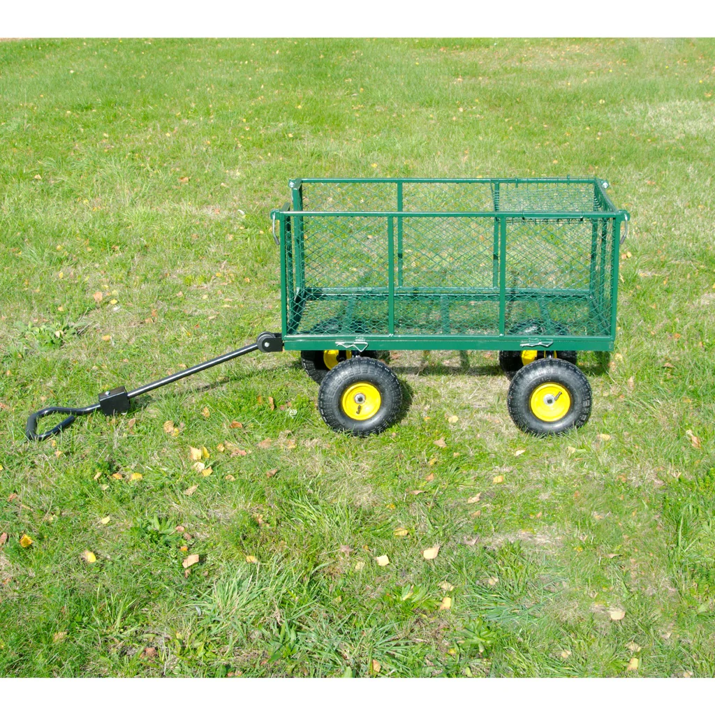 TP Transportwagen für den Garten, Lasten Handwagen mit Gitter, Plane und Luftbereifung, bis 550 kg - Image 6