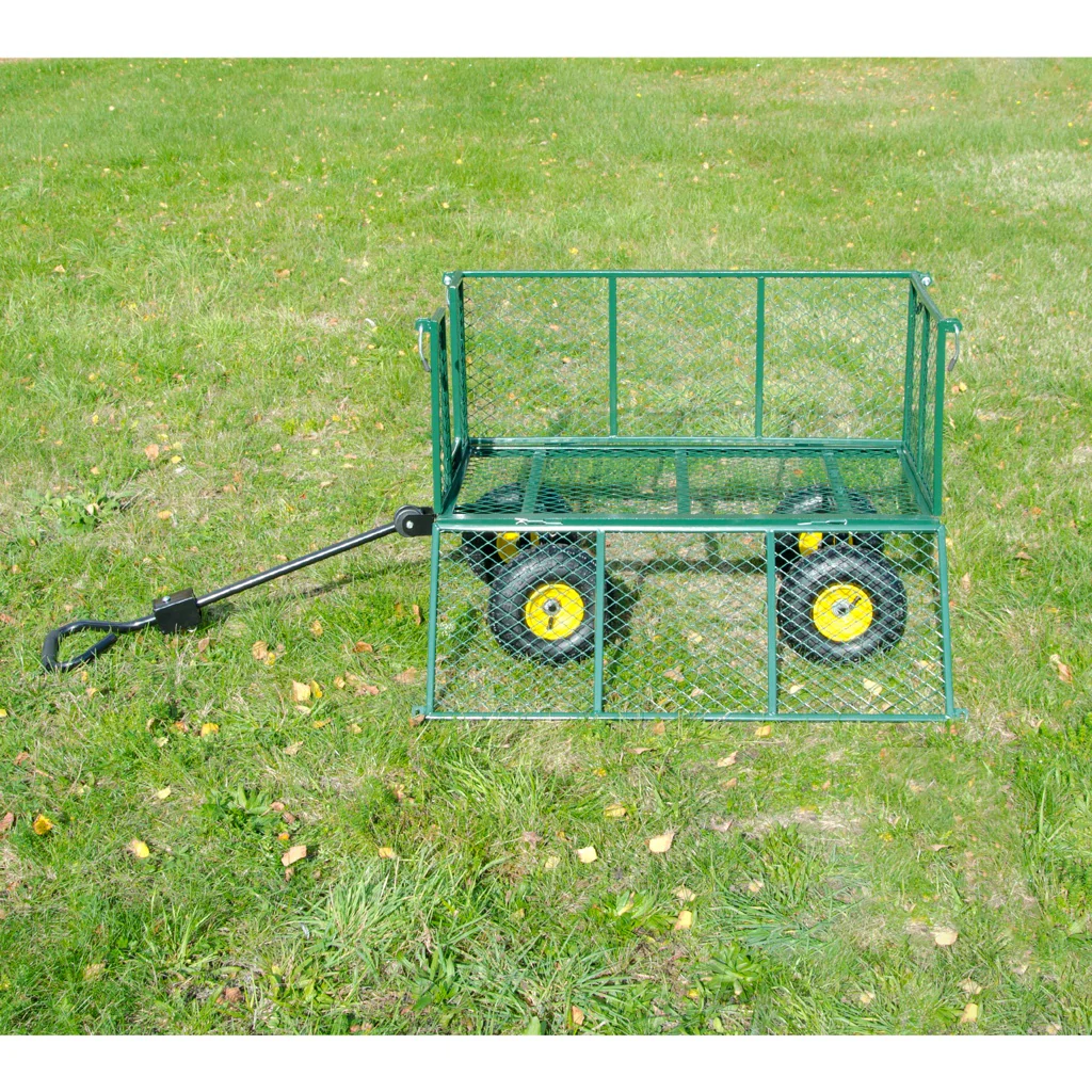 TP Transportwagen für den Garten, Lasten Handwagen mit Gitter, Plane und Luftbereifung, bis 550 kg - Image 7