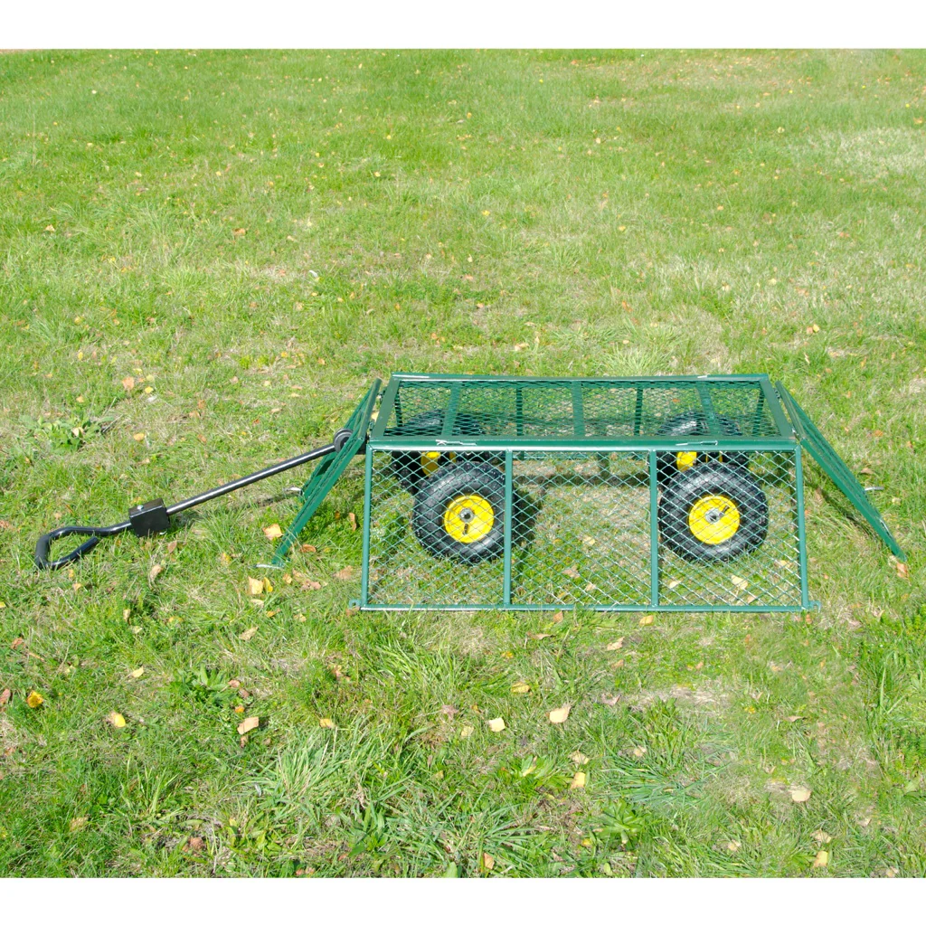 TP Transportwagen für den Garten, Lasten Handwagen mit Gitter, Plane und Luftbereifung, bis 550 kg - Image 8