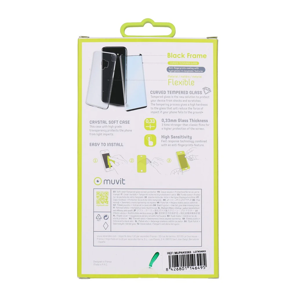 Muvit Crystal Soft Pack Case Schutzhülle + Display-Schutzglas für Samsung Galaxy S9 - Image 2