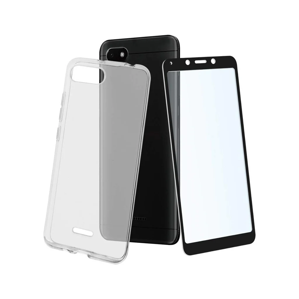 Muvit Crystal Soft Pack mit Backcover und Displayschutz aus Glas für Xiaomi Redmi 6A - Image 3