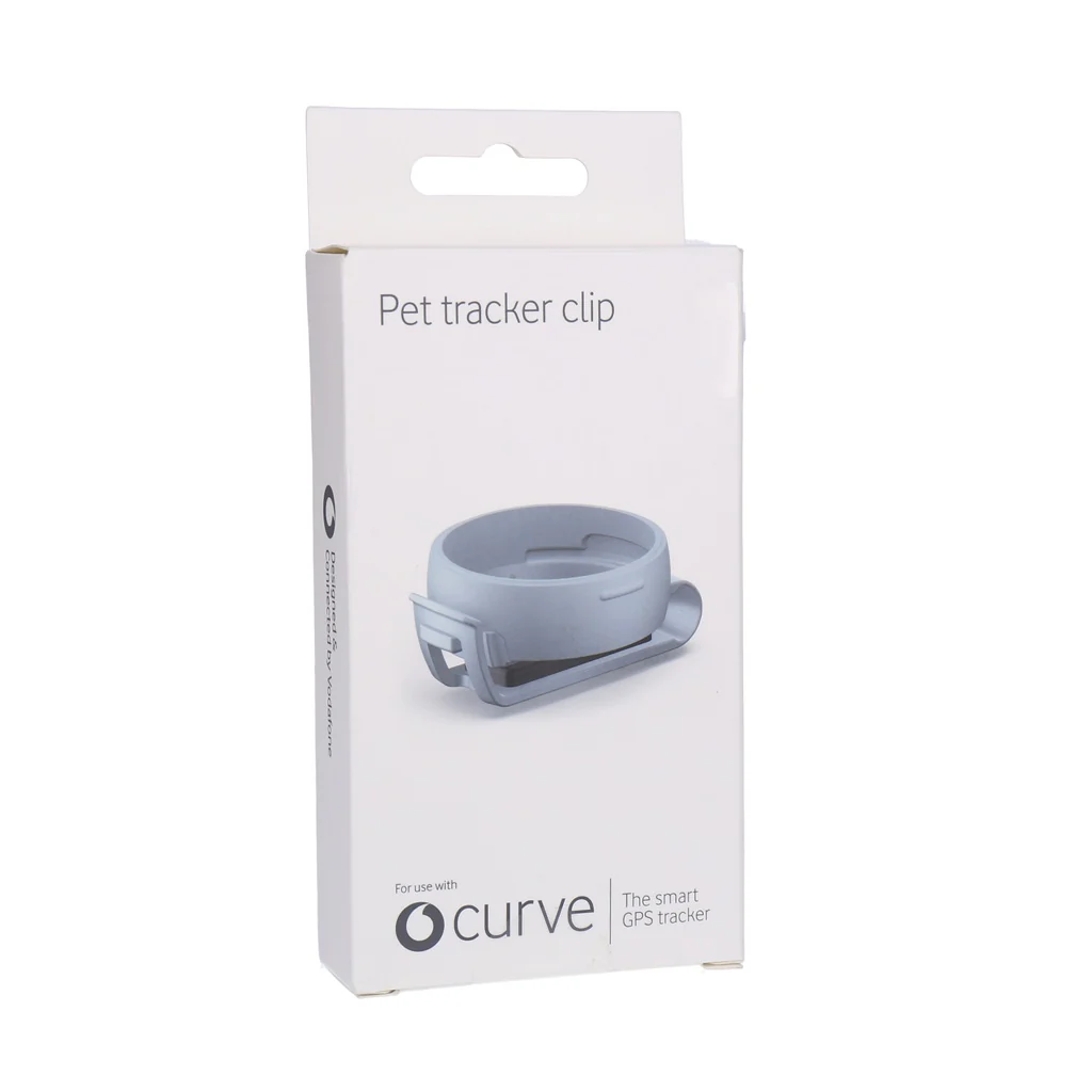Vodafone Pet Tracker Clip für Curve Smart GPS Haustier Tracker grau