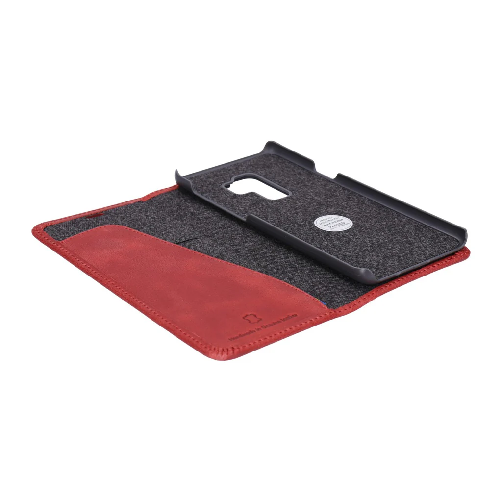 Krusell Sunne 2 Card Foliowallet Galaxy S9+ Vintage Red - Image 2