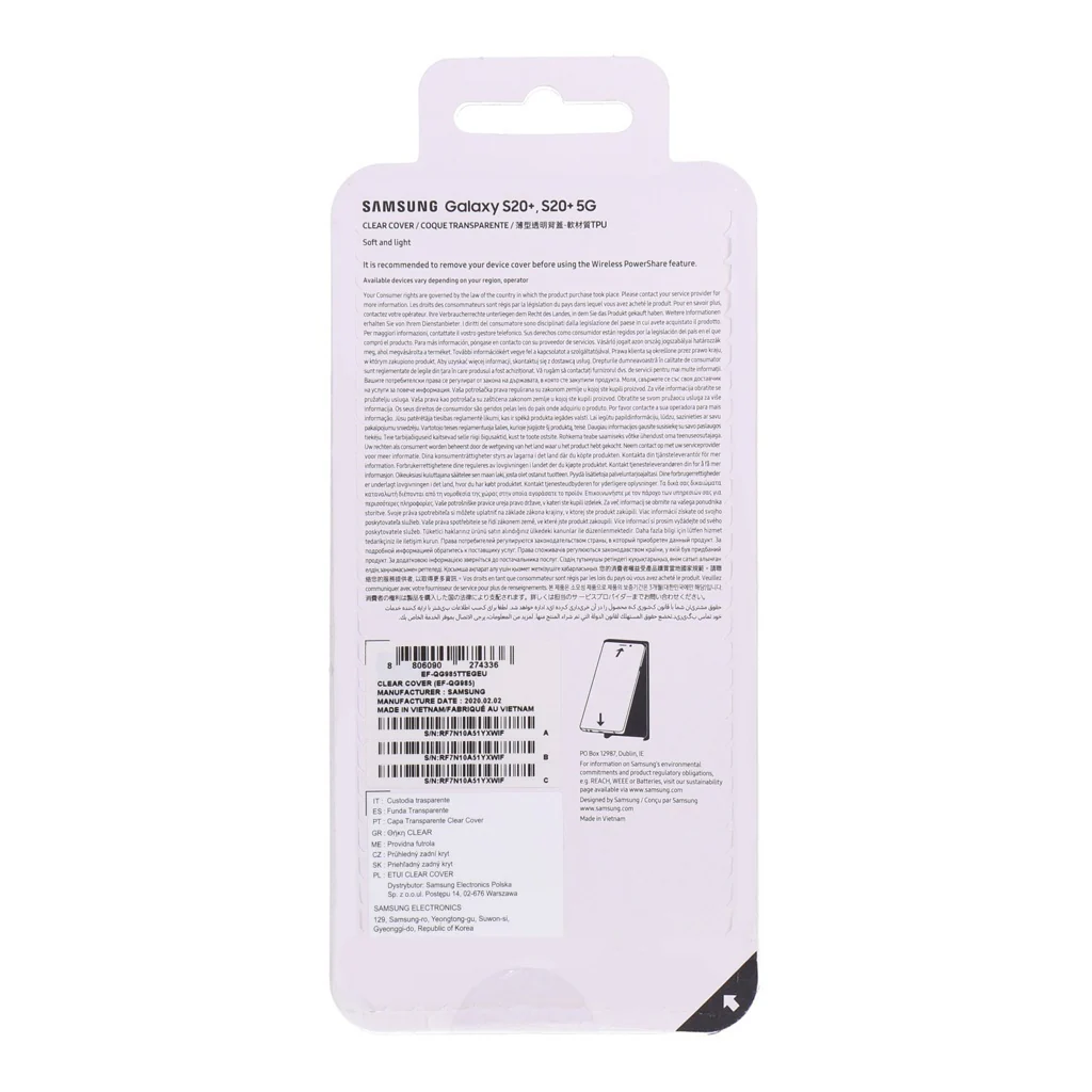Samsung Clear Cover für Galaxy S20+ transparent - Image 2