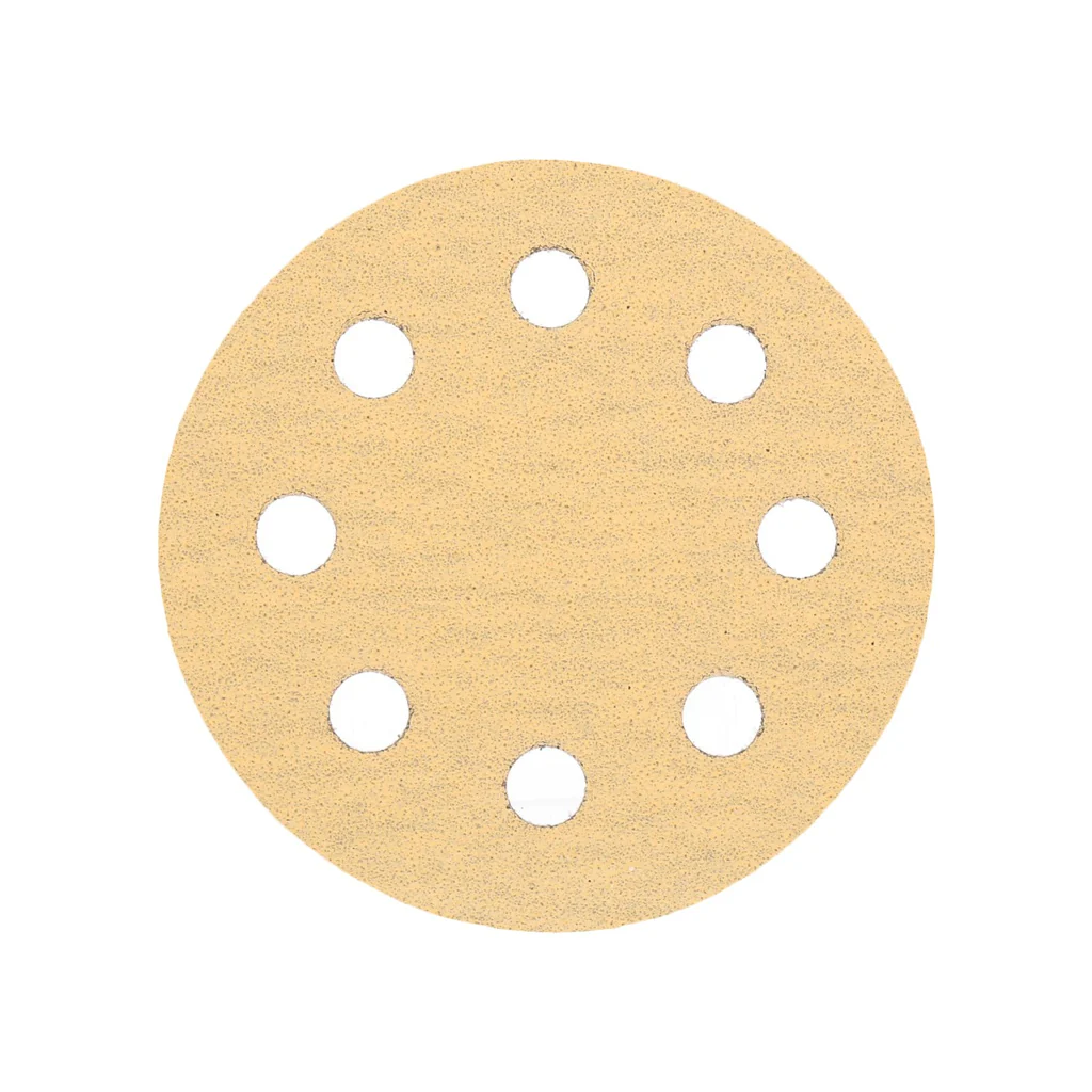 TP Schleifpapier, Schleifscheibe - Universal (gelb 125mm, 8-fach-gelocht, Latexbasis - 10er Pack P80 - Image 2