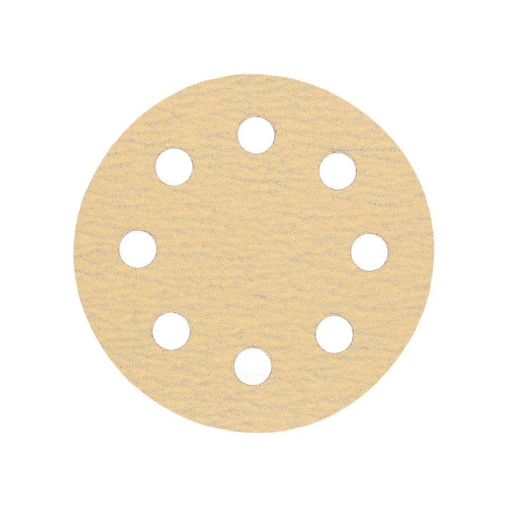 TP Schleifpapier, Schleifscheibe - Universal (gelb 125mm, 8-fach-gelocht, Latexbasis - 10er Pack P120 - Image 2