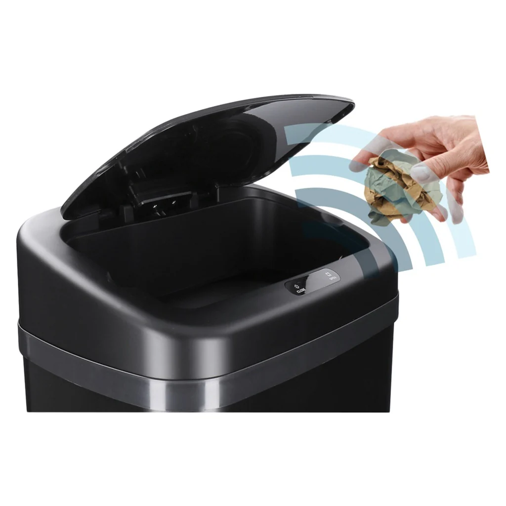TP Sensor Mülleimer eckig schwarz 40 L - Image 4