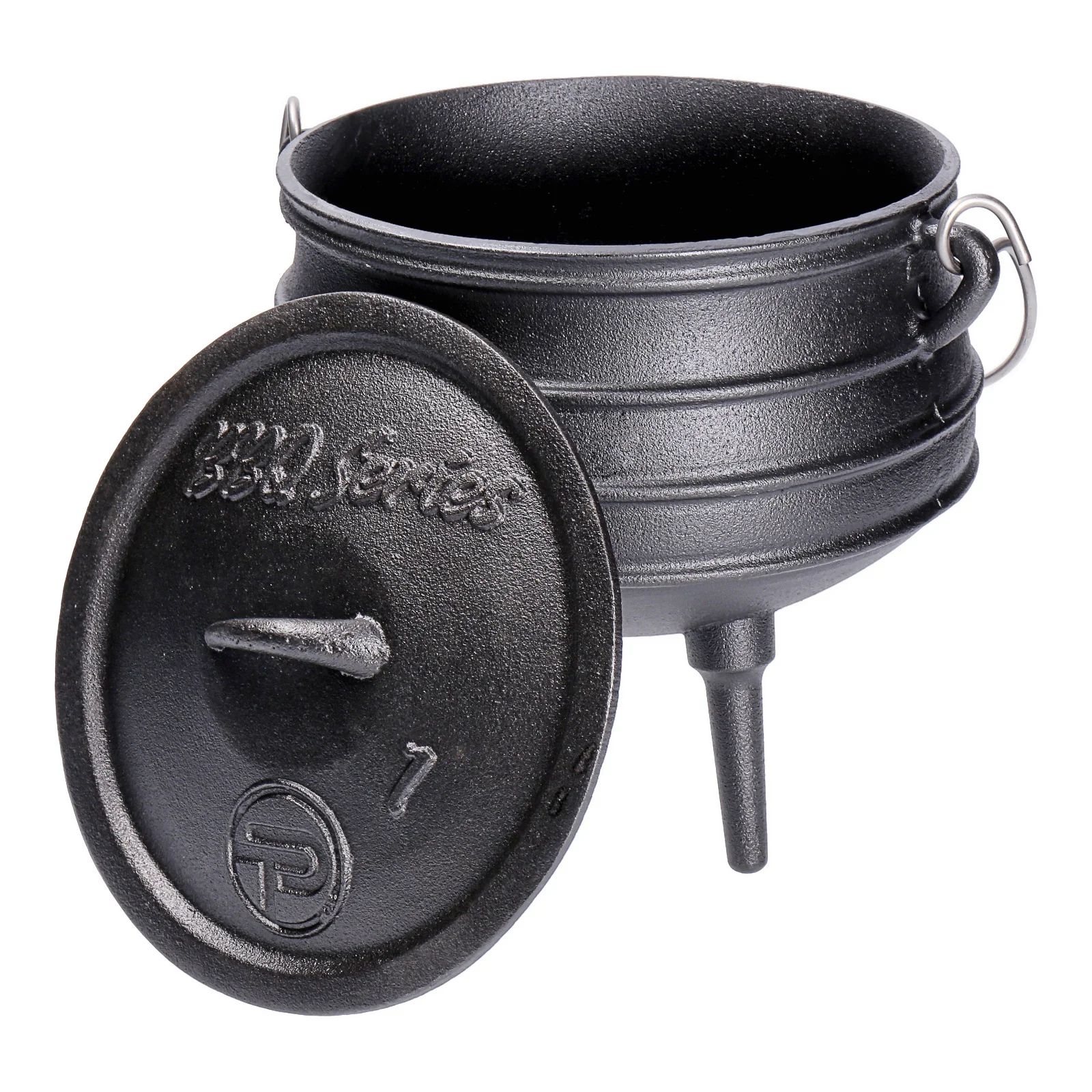 TP Potjie Pot - BBQ Dreifuß Dutch Oven Gusseisen, Feuerkessel mit Deckel und Füßen Pot 1 (ca. 3 Liter) - Image 3