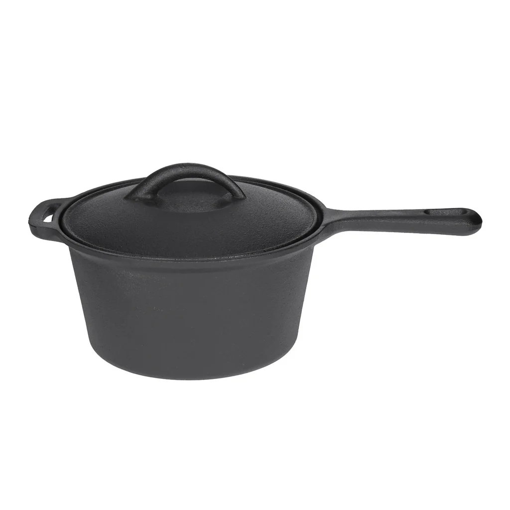 TP 9 teiliges Premium Dutch Oven Set in Holzkiste Dutch Oven, Grillplatte, Topf, Pfanne uvm. - Image 5