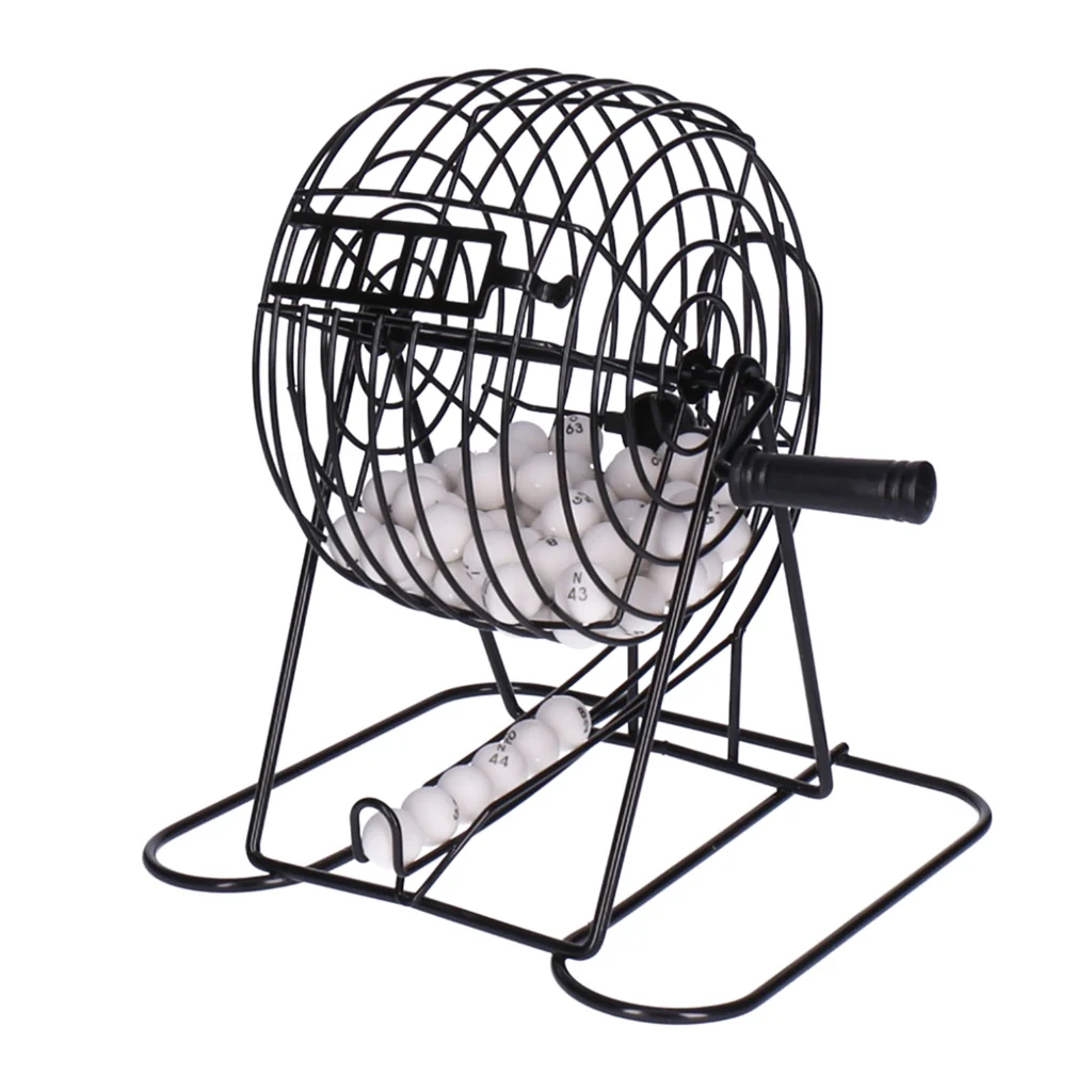 Bingo Set mit Trommel aus Metall und 75 Kugeln - Image 2
