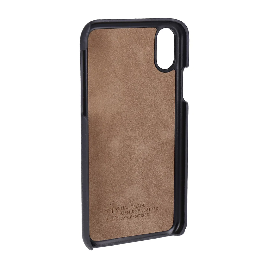 Mike Galeli Back Case LENNY für iPhone X grau Leder - Image 2
