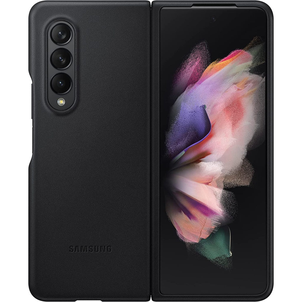 Samsung Galaxy Z Fold3 Leder Cover schwarz