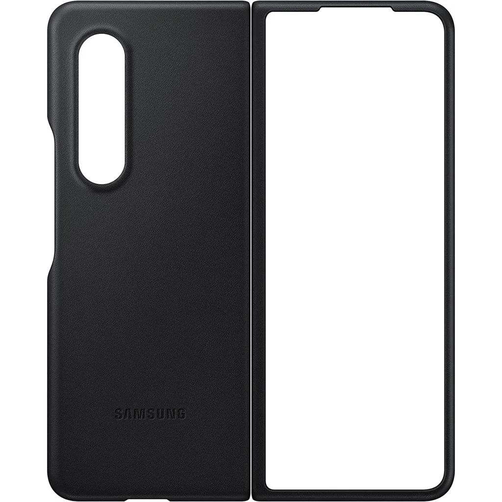 Samsung Galaxy Z Fold3 Leder Cover schwarz - Image 3