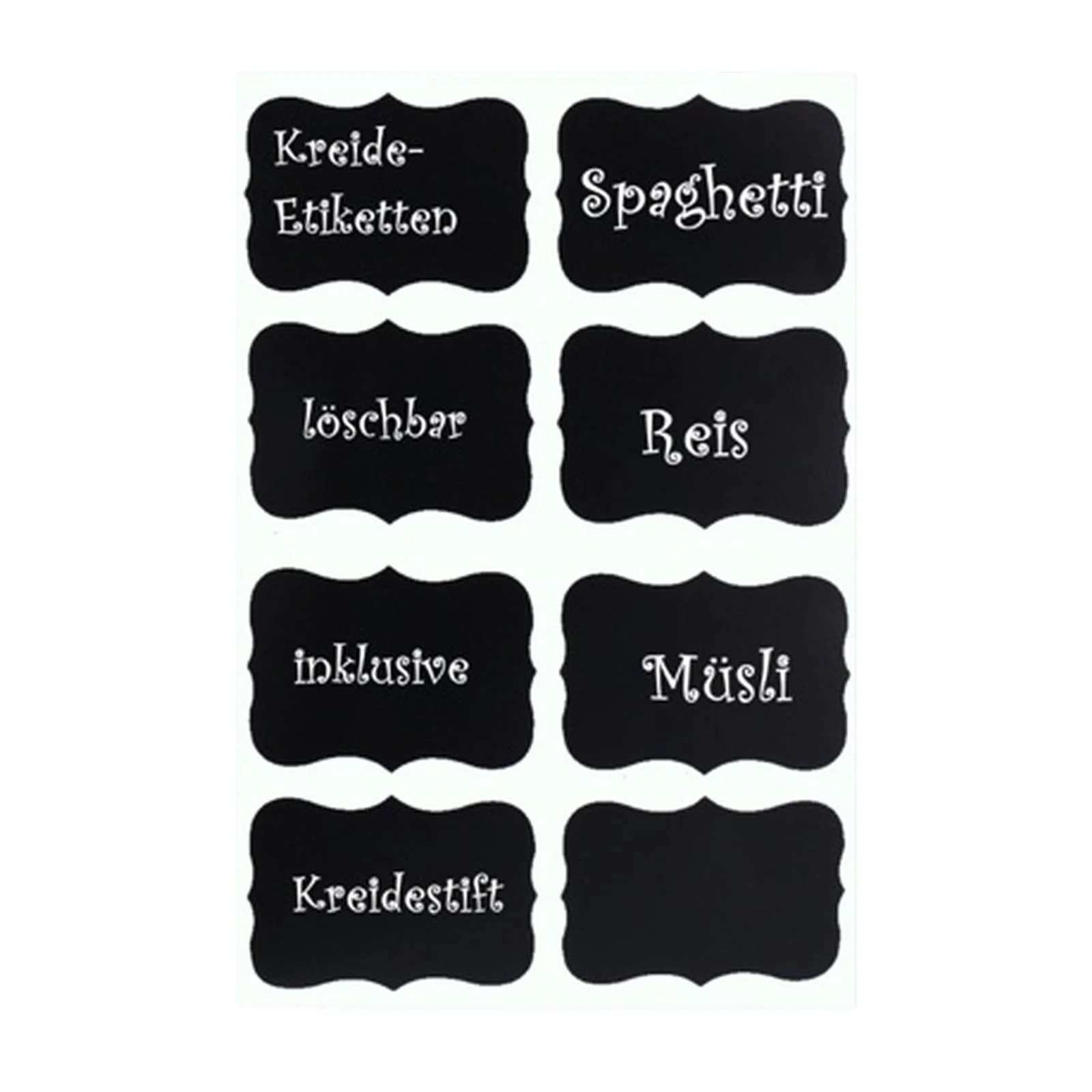 TP Vorratsgläser 4er Set mit Bambus Deckel, luftdichte Behälter inkl. Etiketten, 4 x 350 ml - Image 3