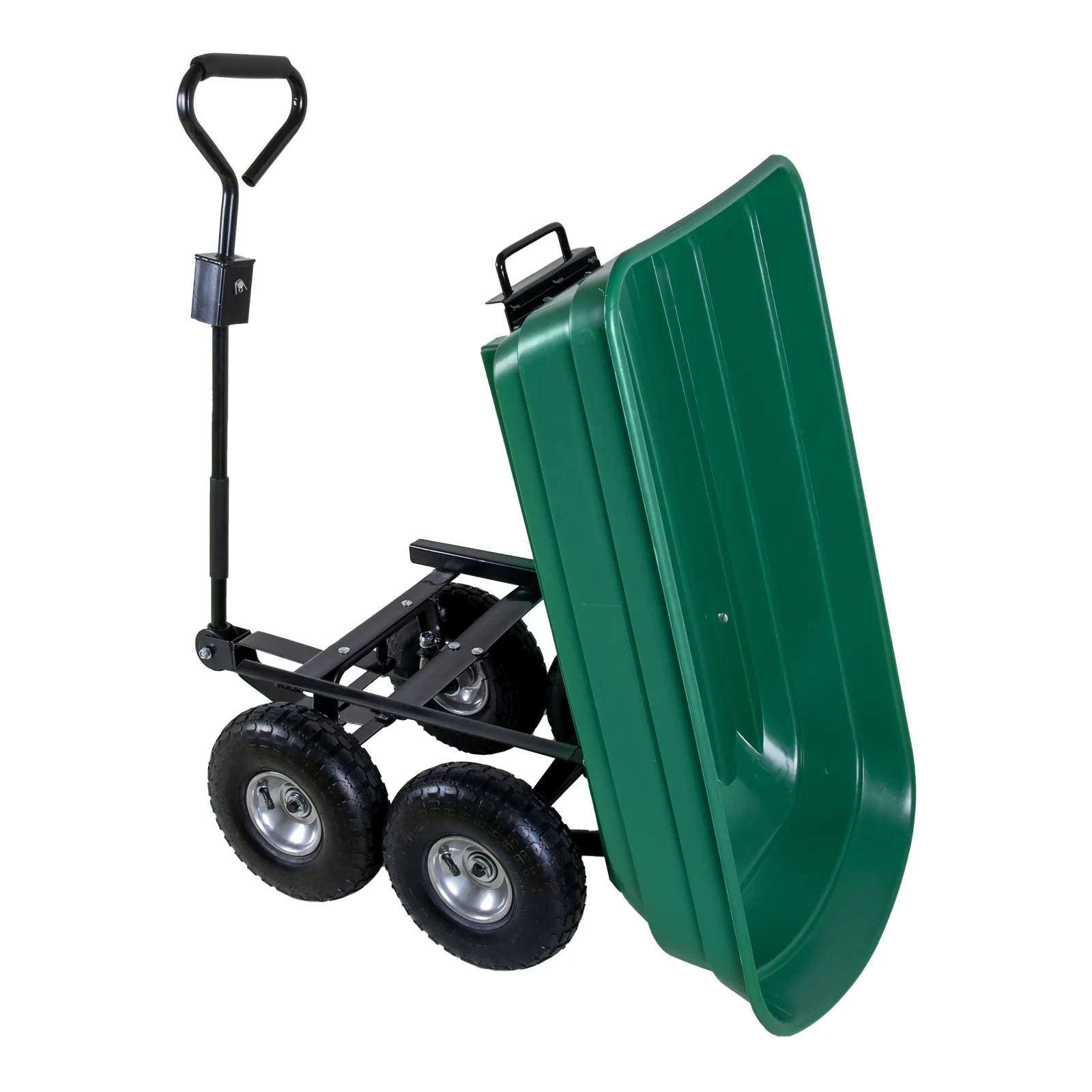 Gartenwagen mit Kippfunktion 75 Liter, belastbar bis 300Kg, Luftbereifung, abnehmbarer Griff - Image 7