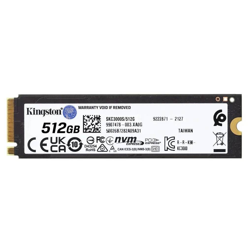 Kingston KC3000 int. M.2 PCIe NVMe SSD 512GB - Image 2