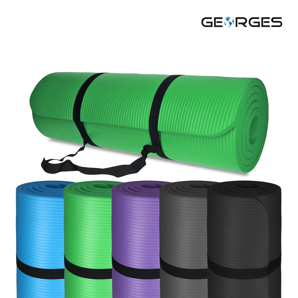 TP Yogamatte, Sport Unterlage aus Schaumstoff grün Pilates, Fitness, rutschfest, 185 x 61 x 1,5 cm - Image 6