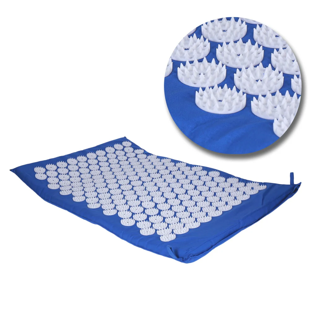 TP Akupressurmatte, Set mit Kissen und Tasche Blau Nagelmatte zur Entspannung und Massage, 68 x 42 cm - Image 3