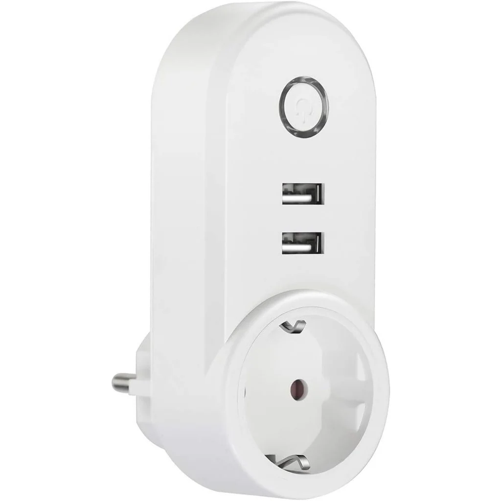 Muvit IO Intelligente WLAN-Steckdose mit 2USB Port