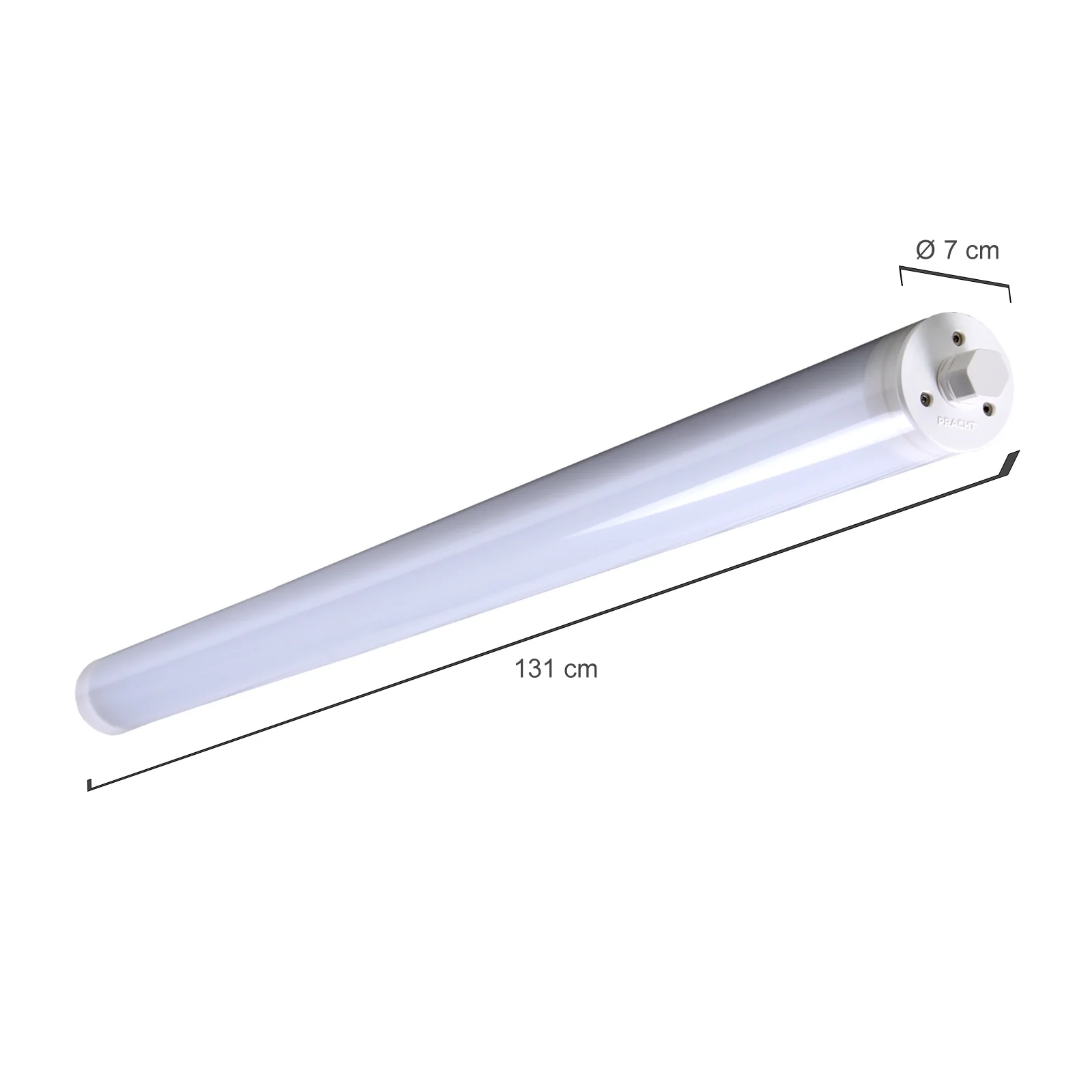 PRACHT TUBIS BL LED-Rohrleuchte 1,3m für Decken-/ Wandleuchte mit 1x24W, 2800lm - Image 4