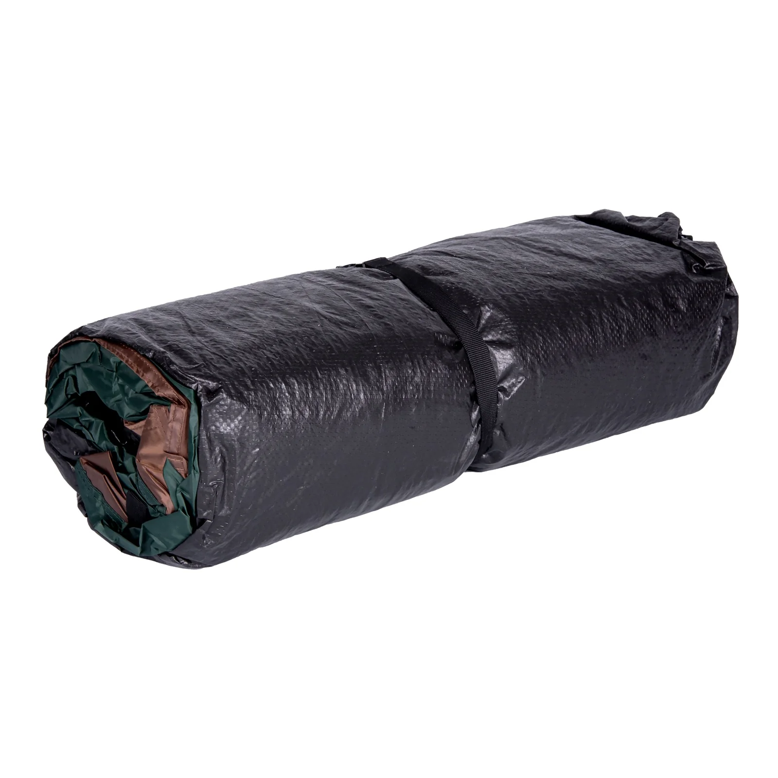 TP Campingzelt für 3-4 Personen, doppelwandig, wasserdicht, verdunkelter Innenraum inkl. Tasche Grün/Braun - Image 3
