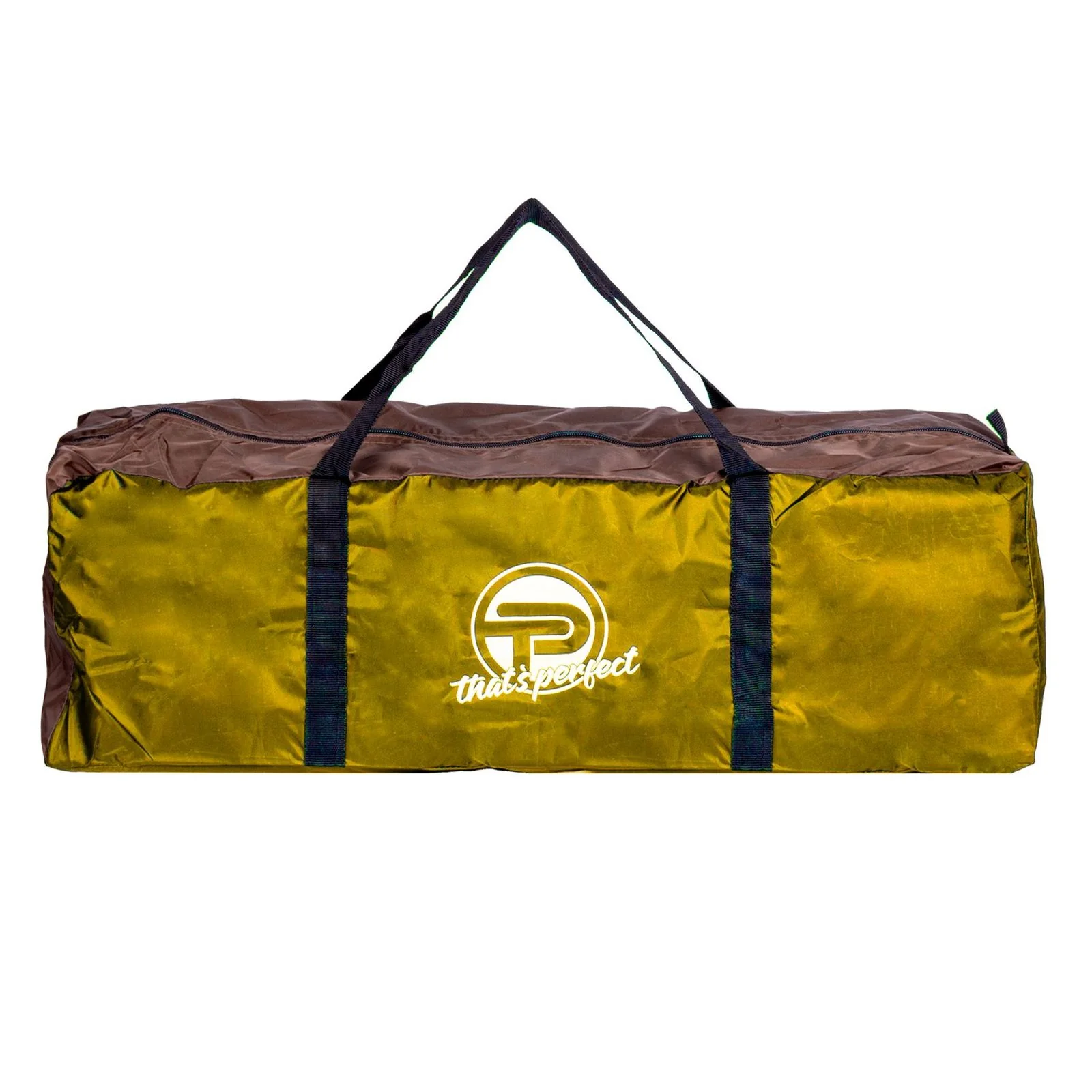 TP Campingzelt für 3-4 Personen, doppelwandig, wasserdicht, verdunkelter Innenraum inkl. Tasche Bronze/Braun - Image 8
