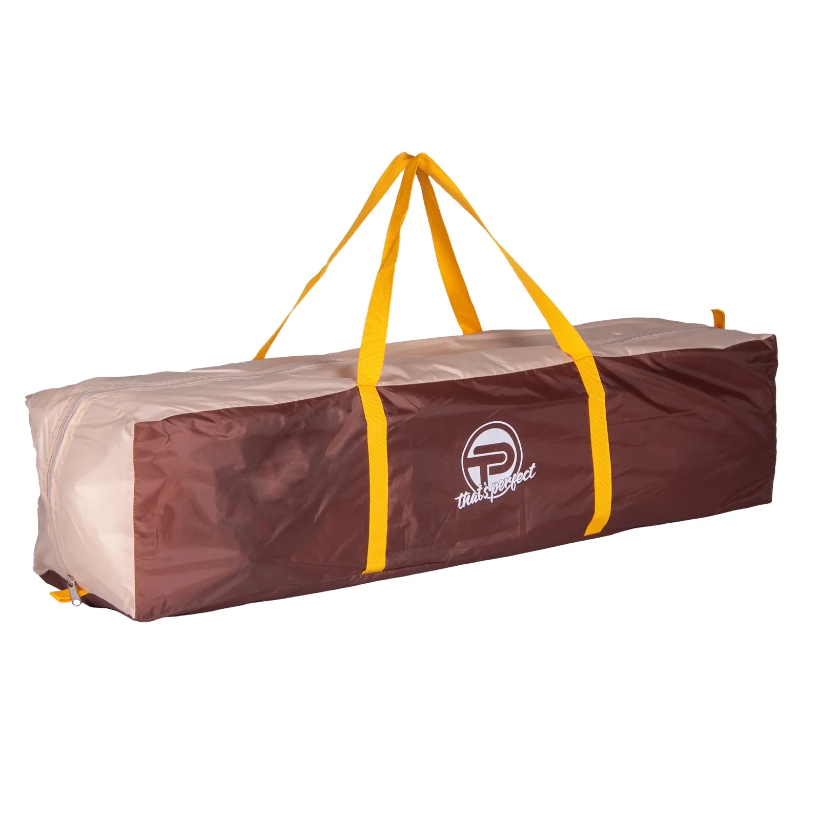TP Automatik-Campingzelt für 3-4 Personen Pop-Up, doppelwandig, wasserdicht mit Tragetasche Braun/Beige - Image 2